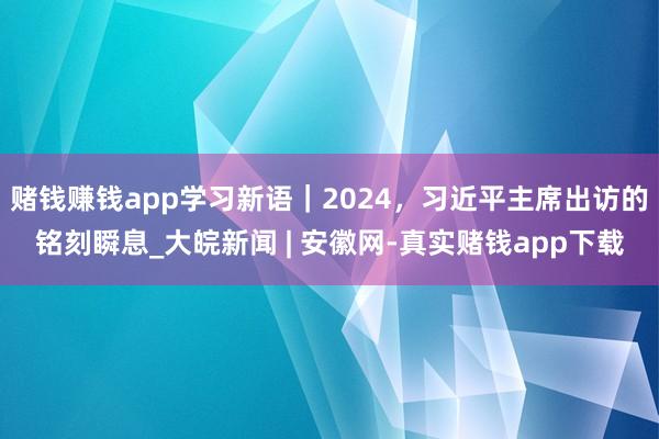 赌钱赚钱app学习新语｜2024，习近平主席出访的铭刻瞬息_大皖新闻 | 安徽网-真实赌钱app下载