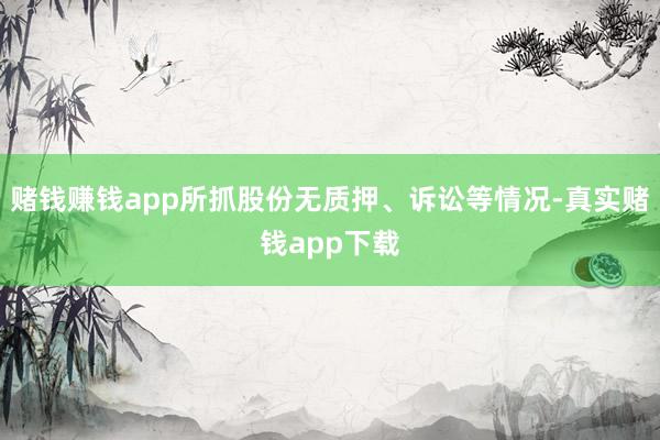 赌钱赚钱app所抓股份无质押、诉讼等情况-真实赌钱app下载