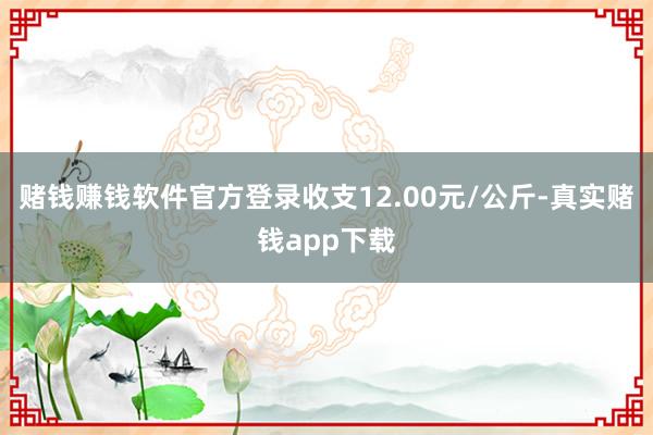 赌钱赚钱软件官方登录收支12.00元/公斤-真实赌钱app下载