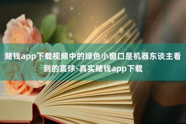 赌钱app下载视频中的绿色小窗口是机器东谈主看到的寰球-真实赌钱app下载